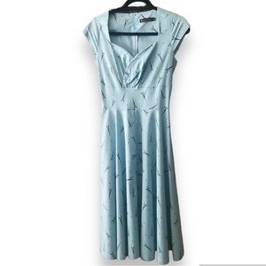 Eiffel Tower & Polka Dots  Print Dress ♥️